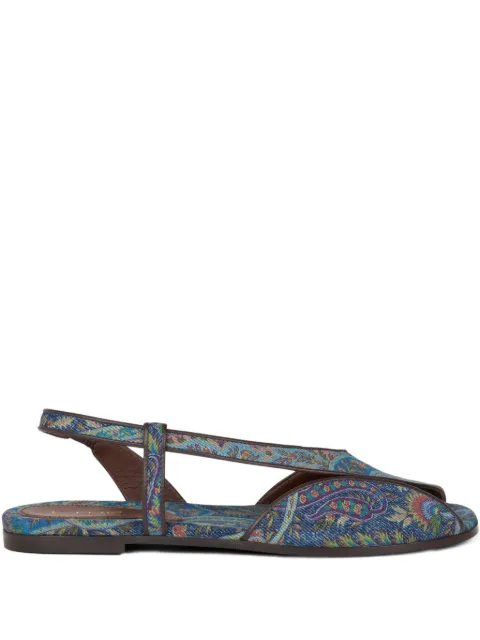 ETRO paisley flat sandals
