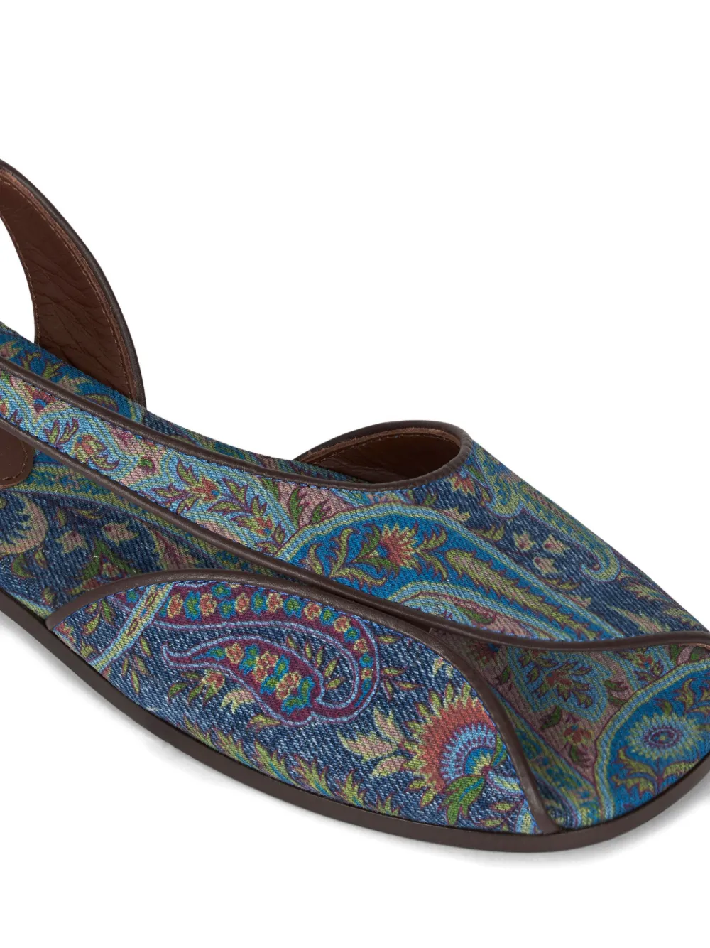 ETRO Sandalen met paisley-print Blauw