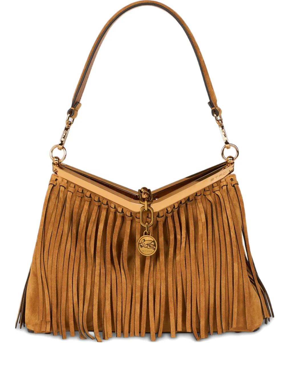 ETRO medium Vela fringing shoulder bag - Marrone