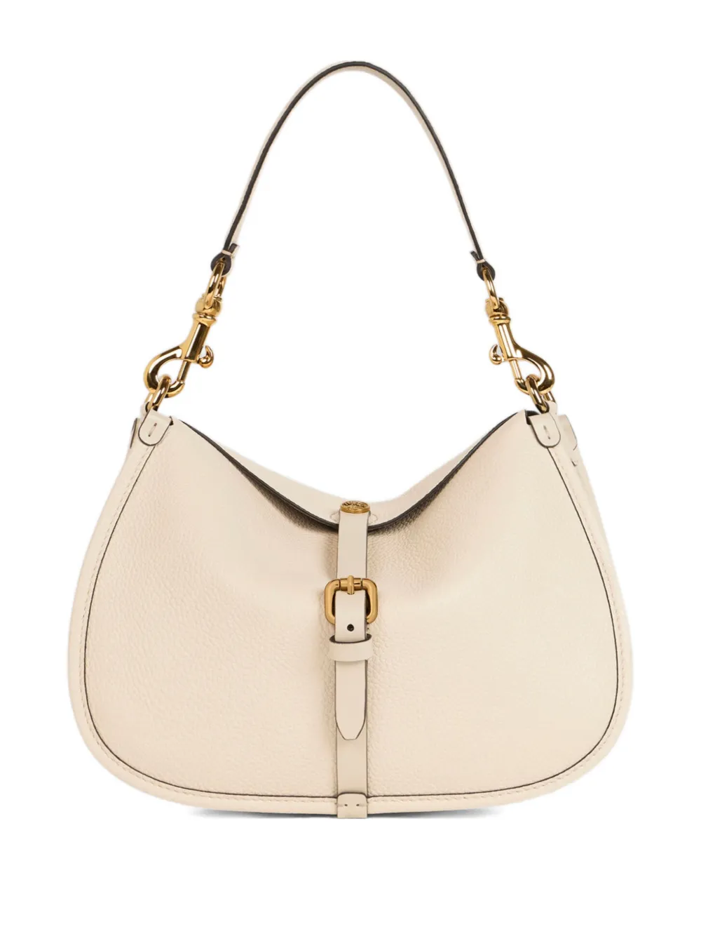Etro Medium Tumbled Leather Crossbody Pony Bag In Neutral
