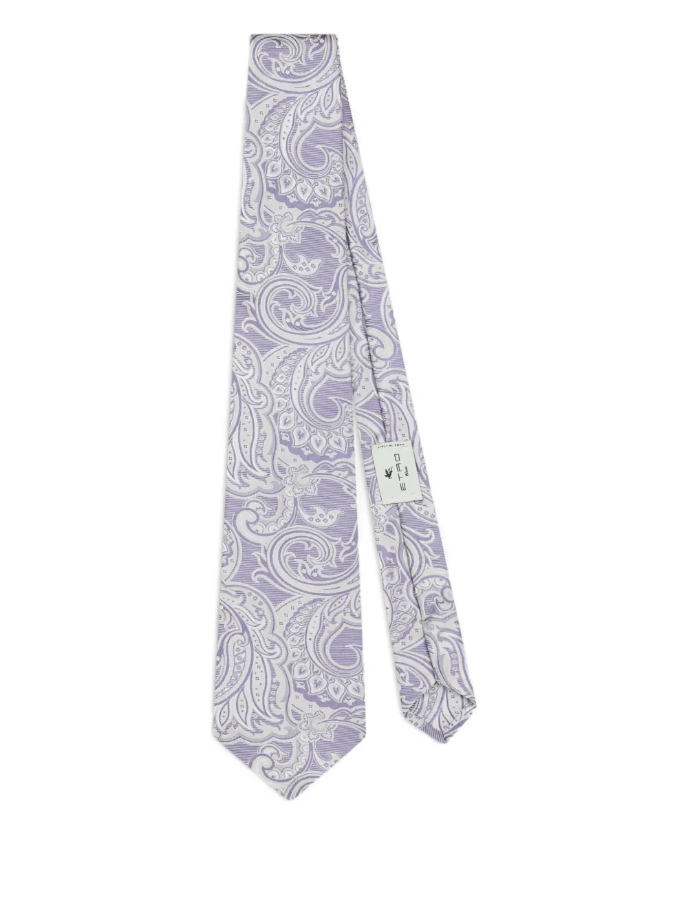 ETRO striped jacquard tie - Viola