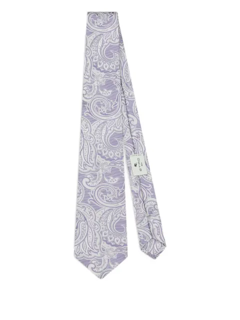 ETRO striped jacquard tie