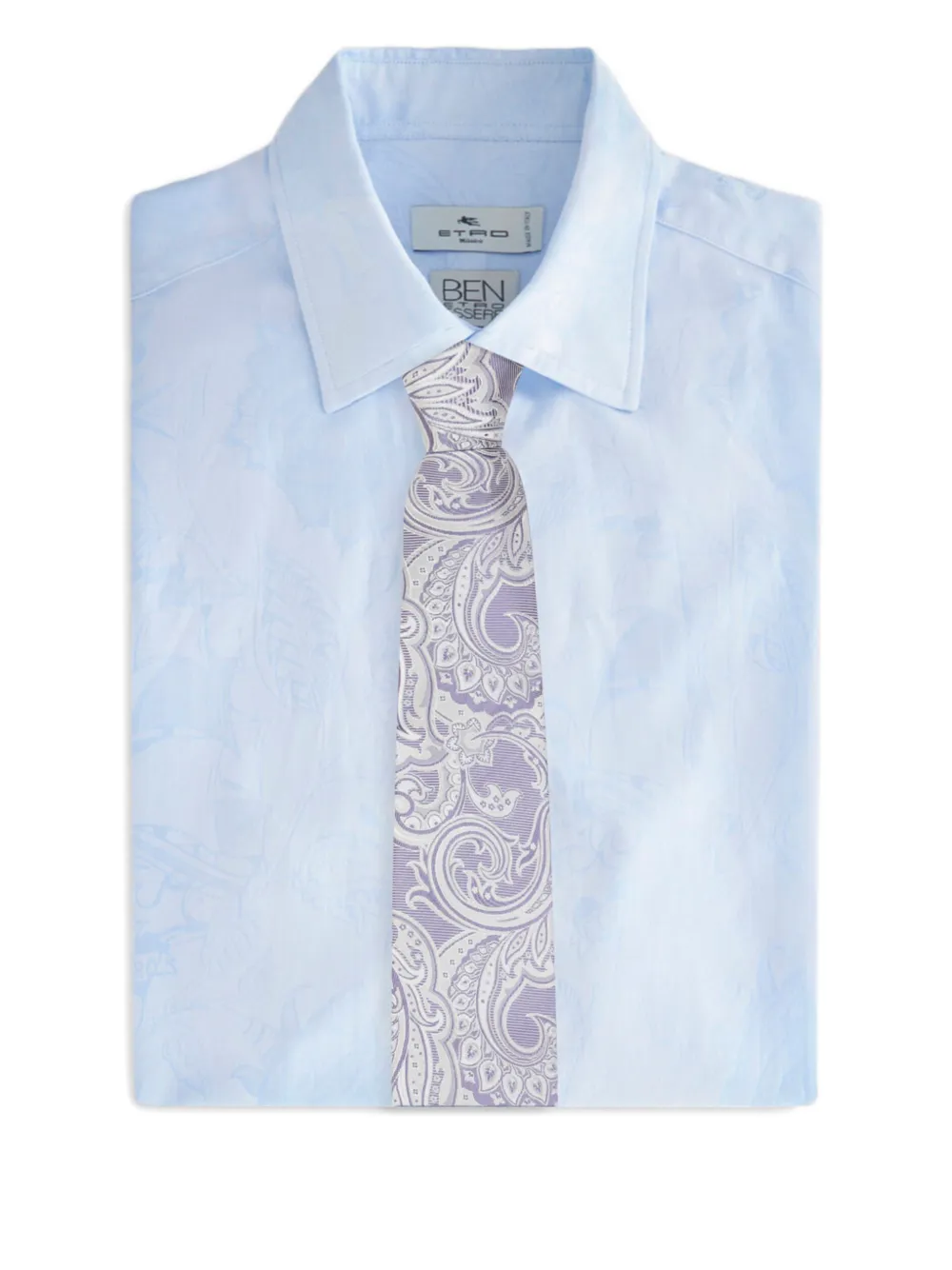 ETRO striped jacquard tie Paars