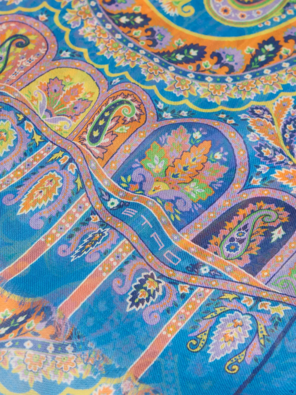 Etro Cashmere Scarf In Blue