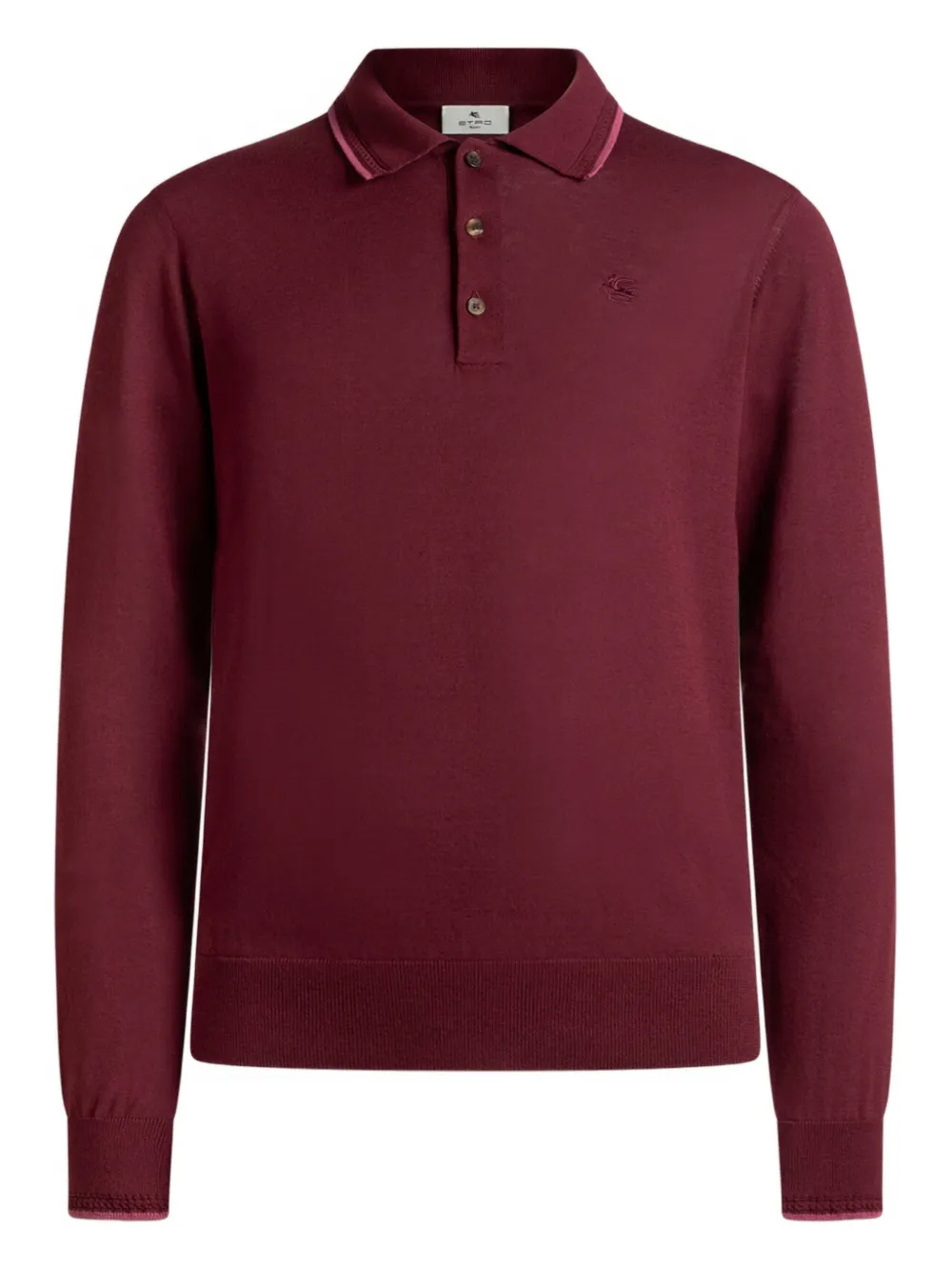 ETRO pegaso-embroidery polo shirt - Rosso