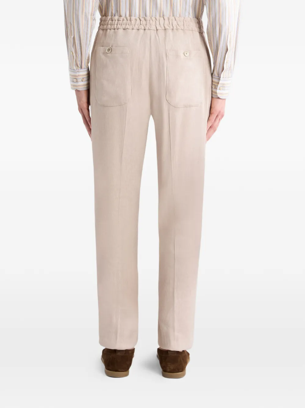 ETRO Linnen twill broek Beige