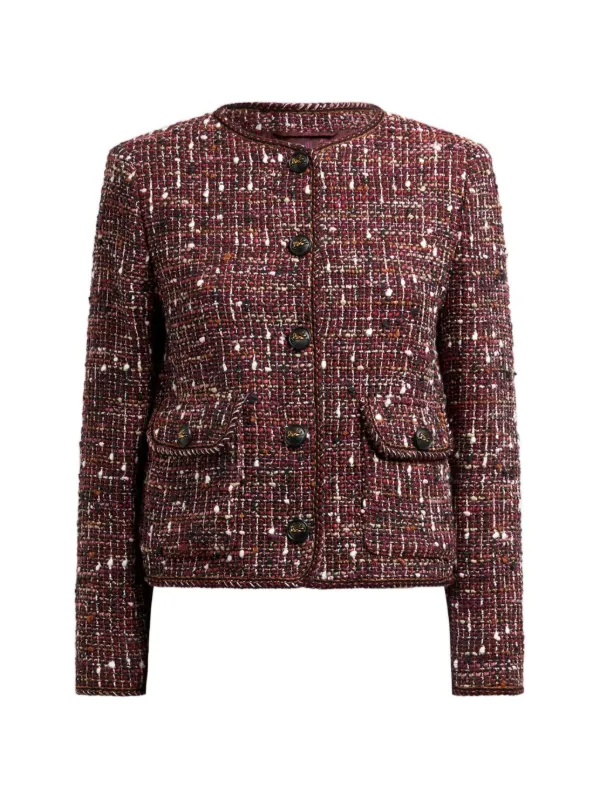 ETRO コットンツイード ジャケット | レッド | FARFETCH JP