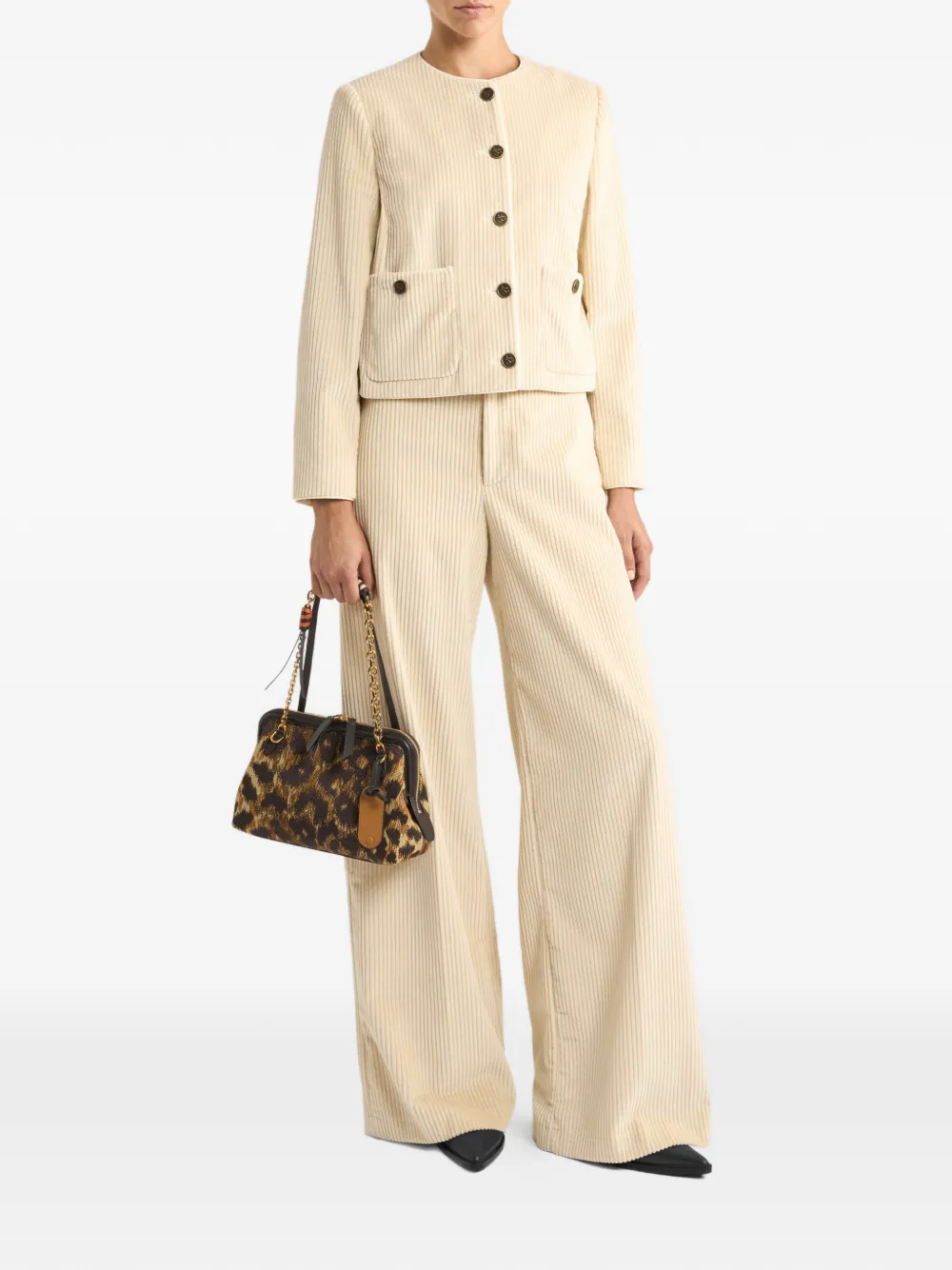 ETRO Ribfluwelen broek - Beige