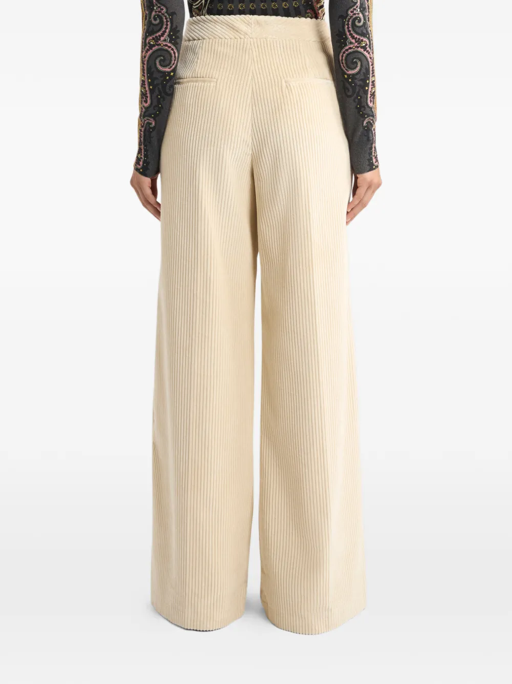 ETRO Ribfluwelen broek Beige