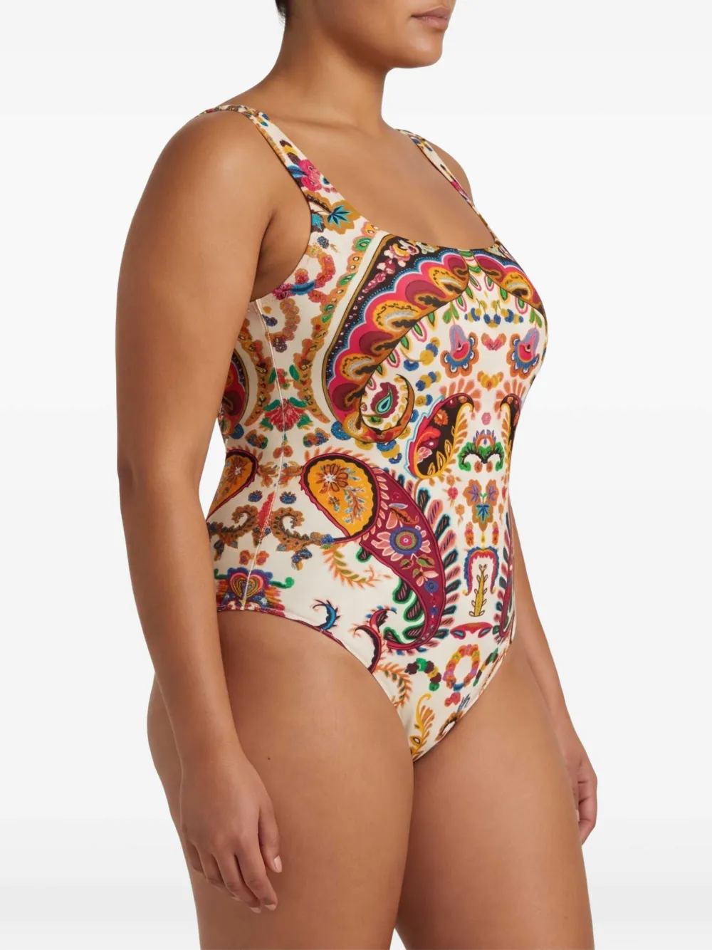 ETRO Badpak met paisley-print en bloemen-print Beige