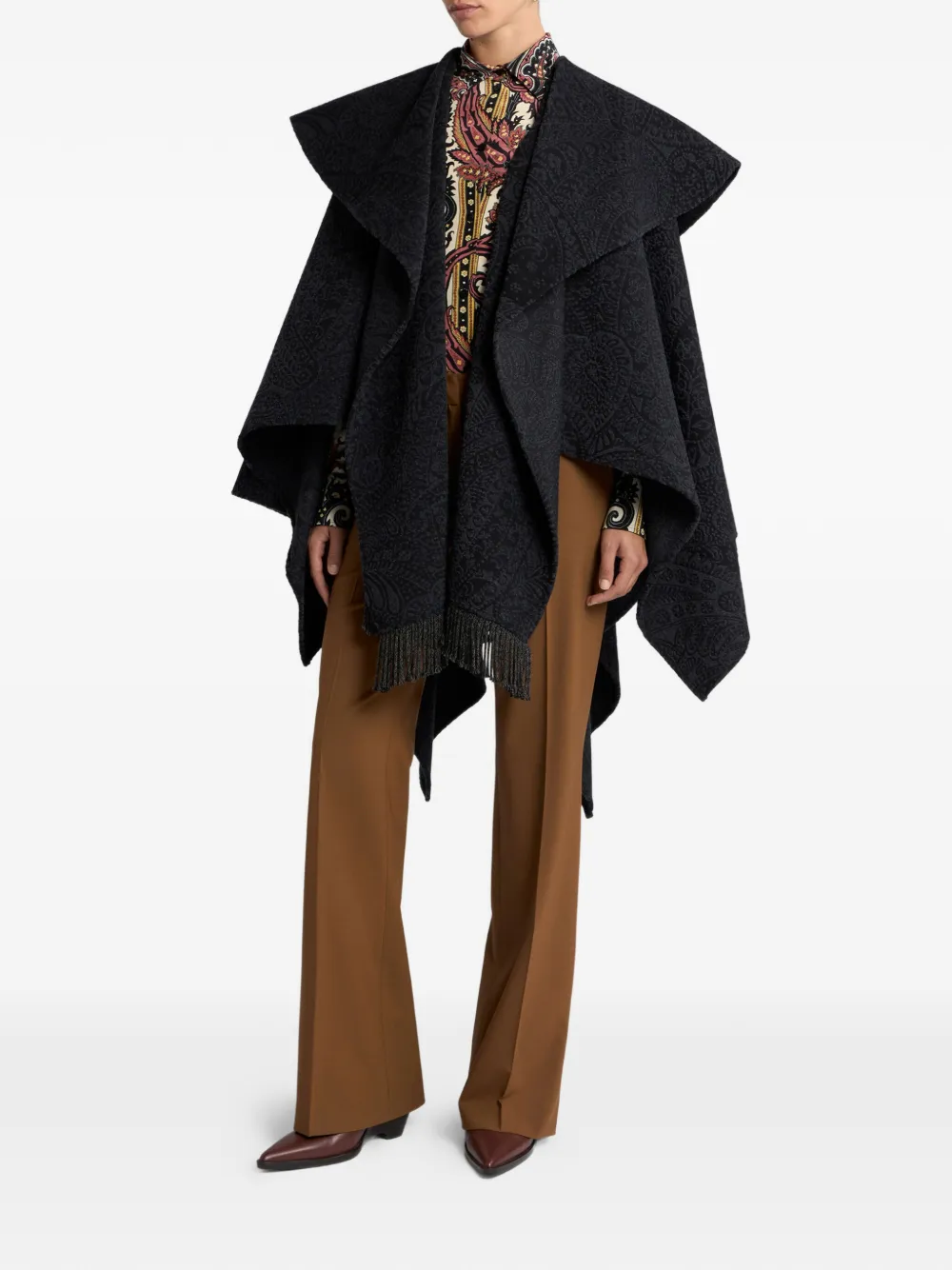 ETRO belt-loops trousers - Bruin