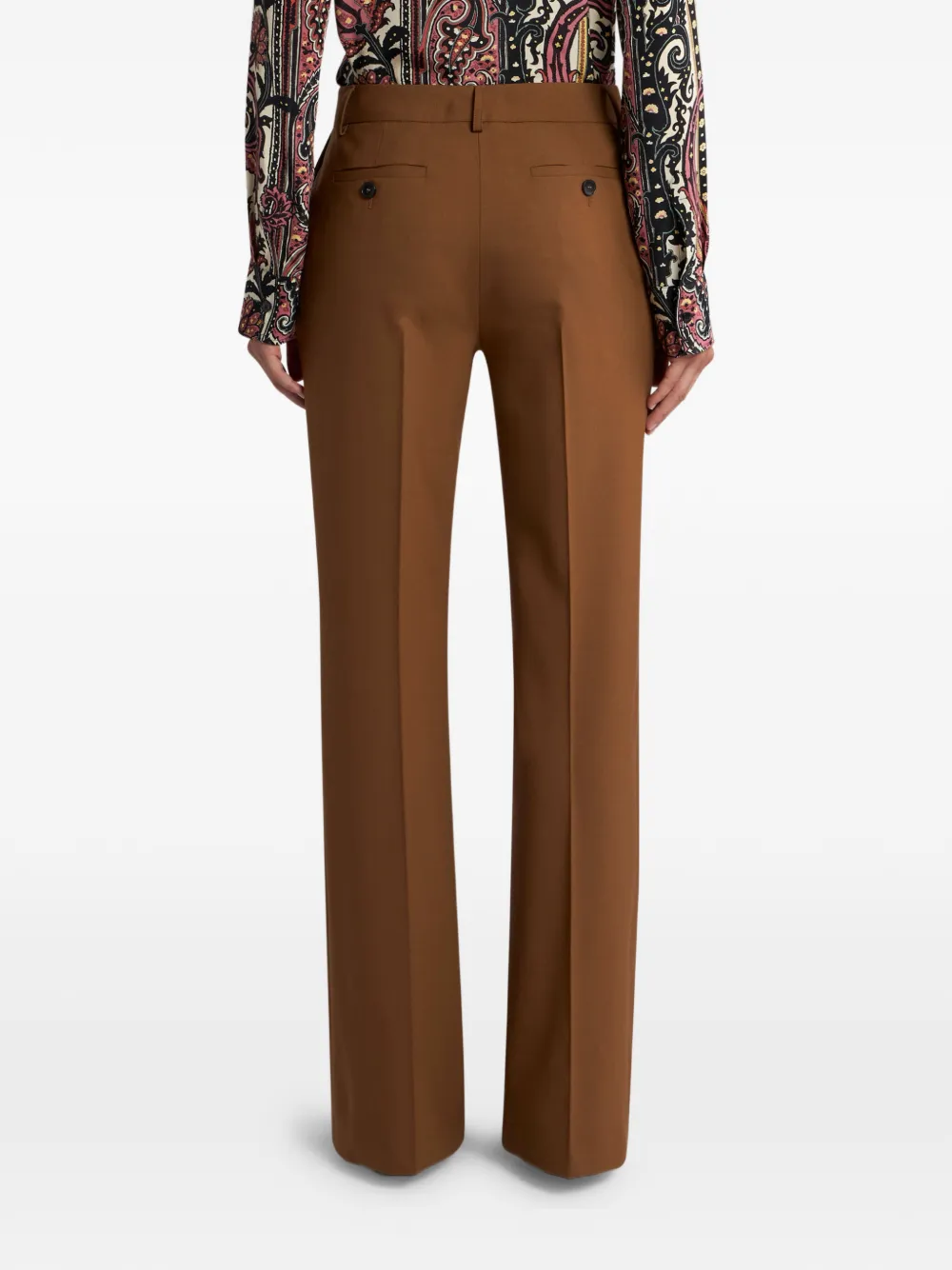 Etro Belt-loops Trousers In Blue