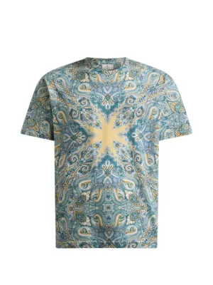 ETRO フローラル ペイズリー Tシャツ | ブルー | FARFETCH JP