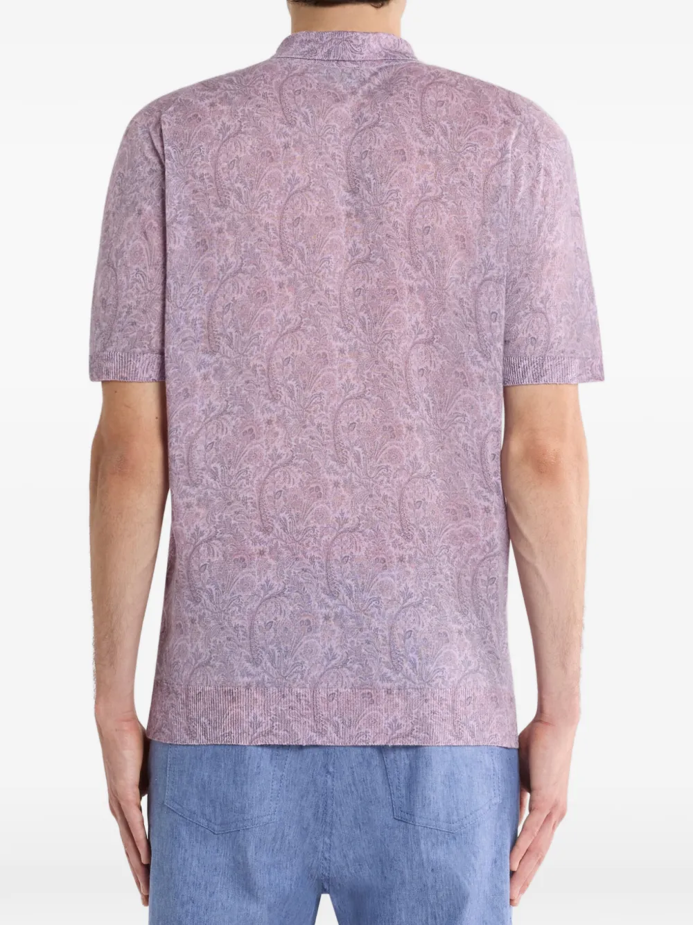 ETRO Poloshirt met bloemenpatroon Paars