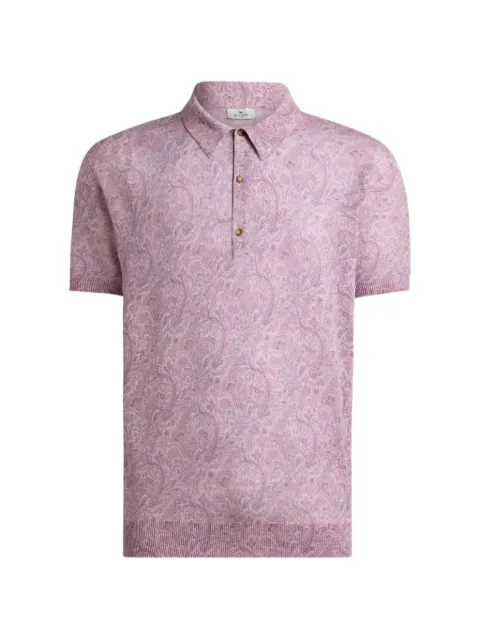 ETRO playera tipo polo con motivo floral