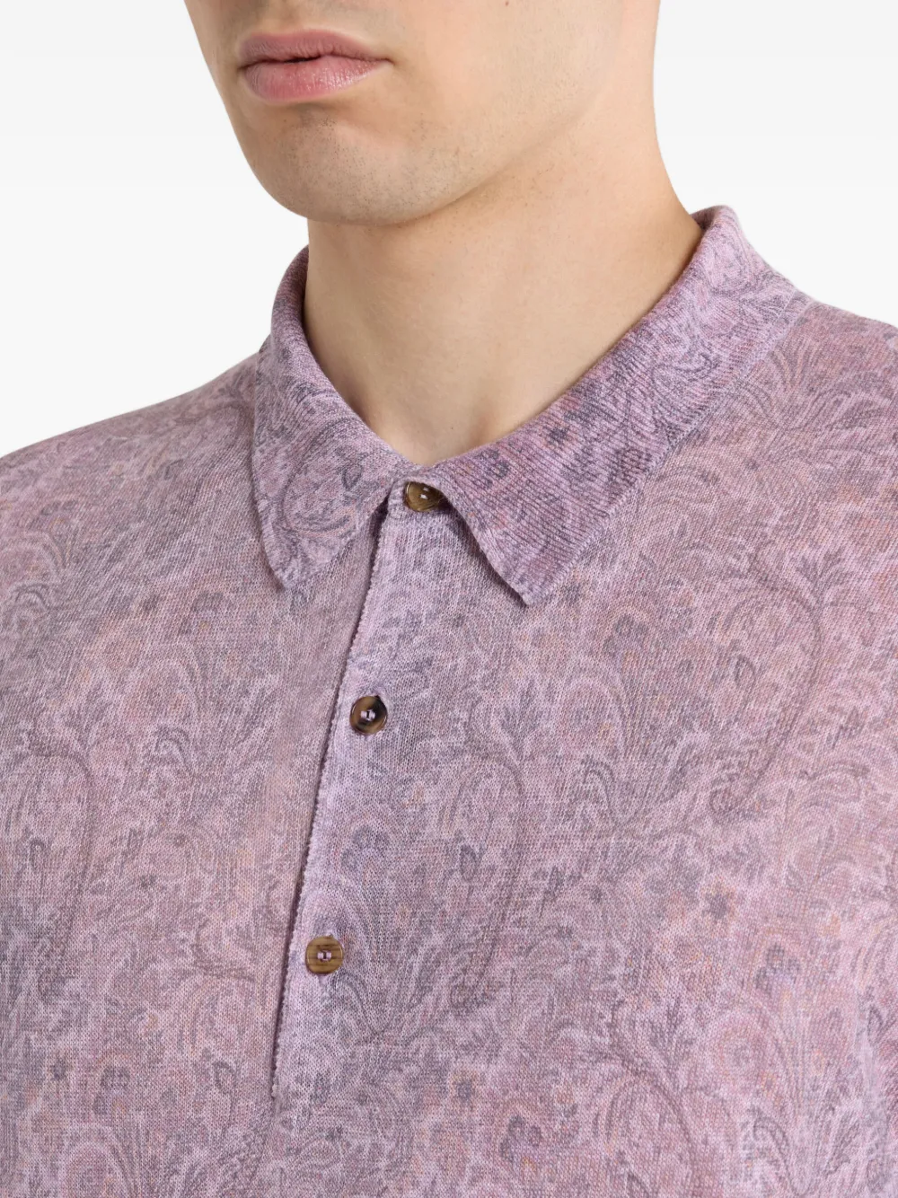 ETRO Poloshirt met bloemenpatroon Paars