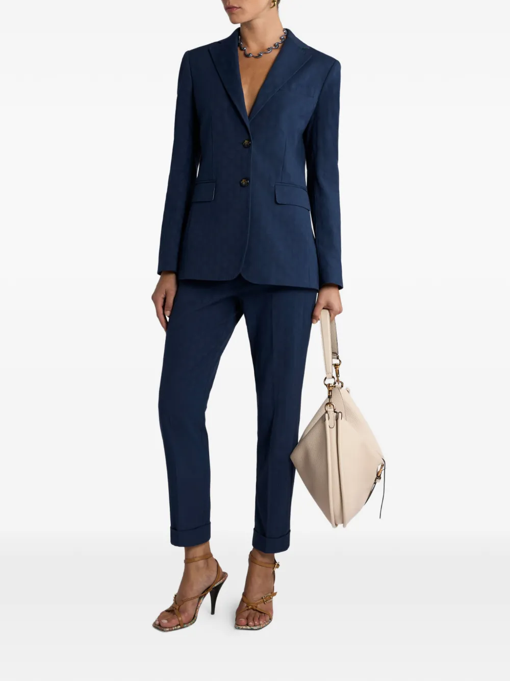  Etro Jacquard Single-breasted Blazer - Blue 
