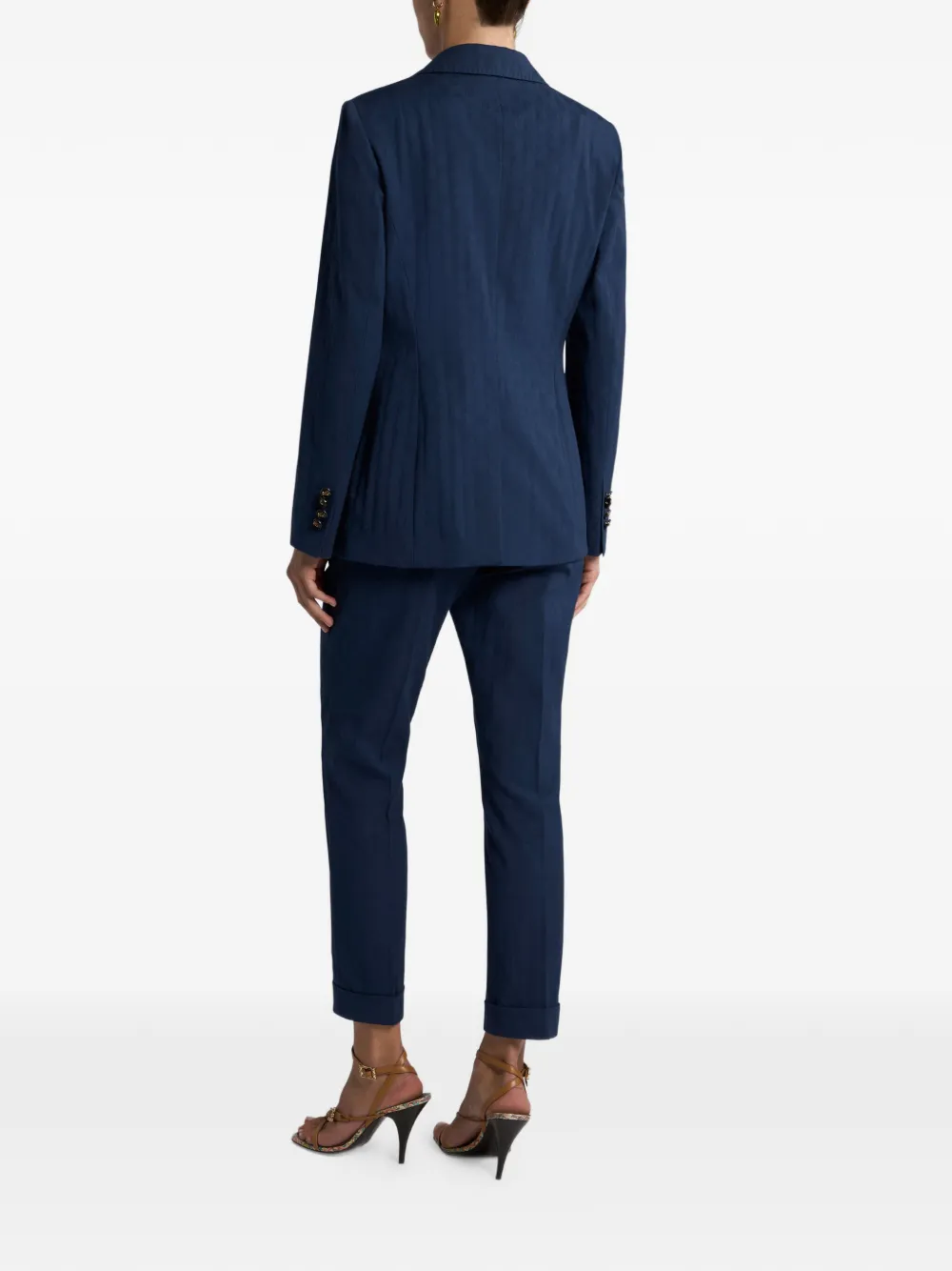  Etro Jacquard Single-breasted Blazer - Blue 