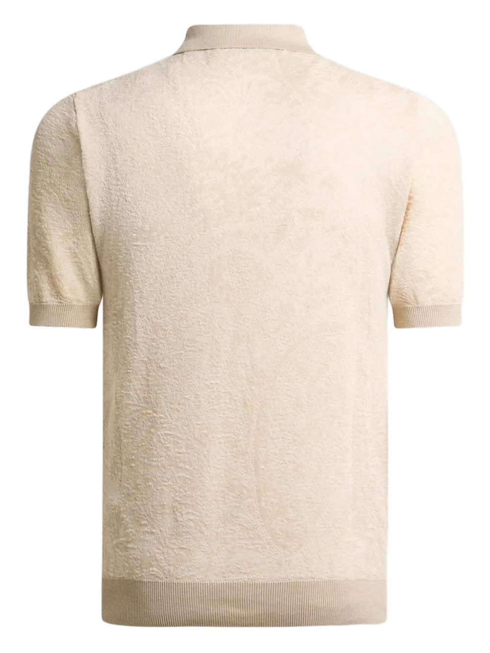 ETRO floral paisley-motif polo shirt - Beige