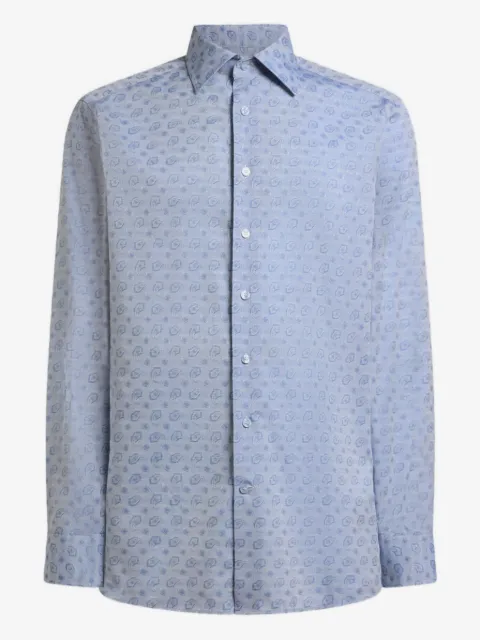 ETRO micro paisley motif-shirt