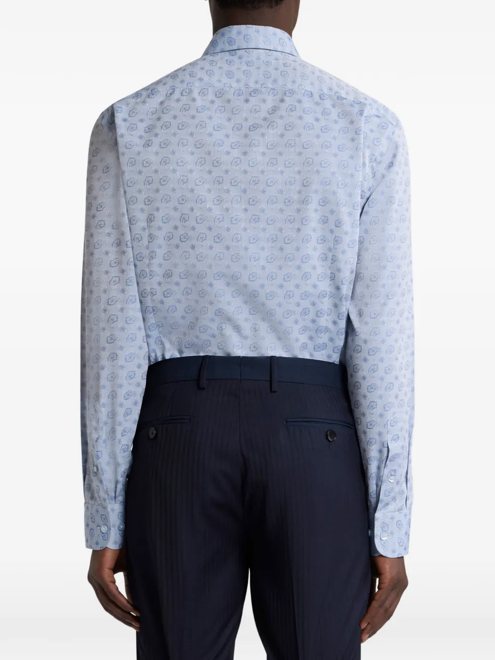 ETRO Overhemd met paisley-print Blauw
