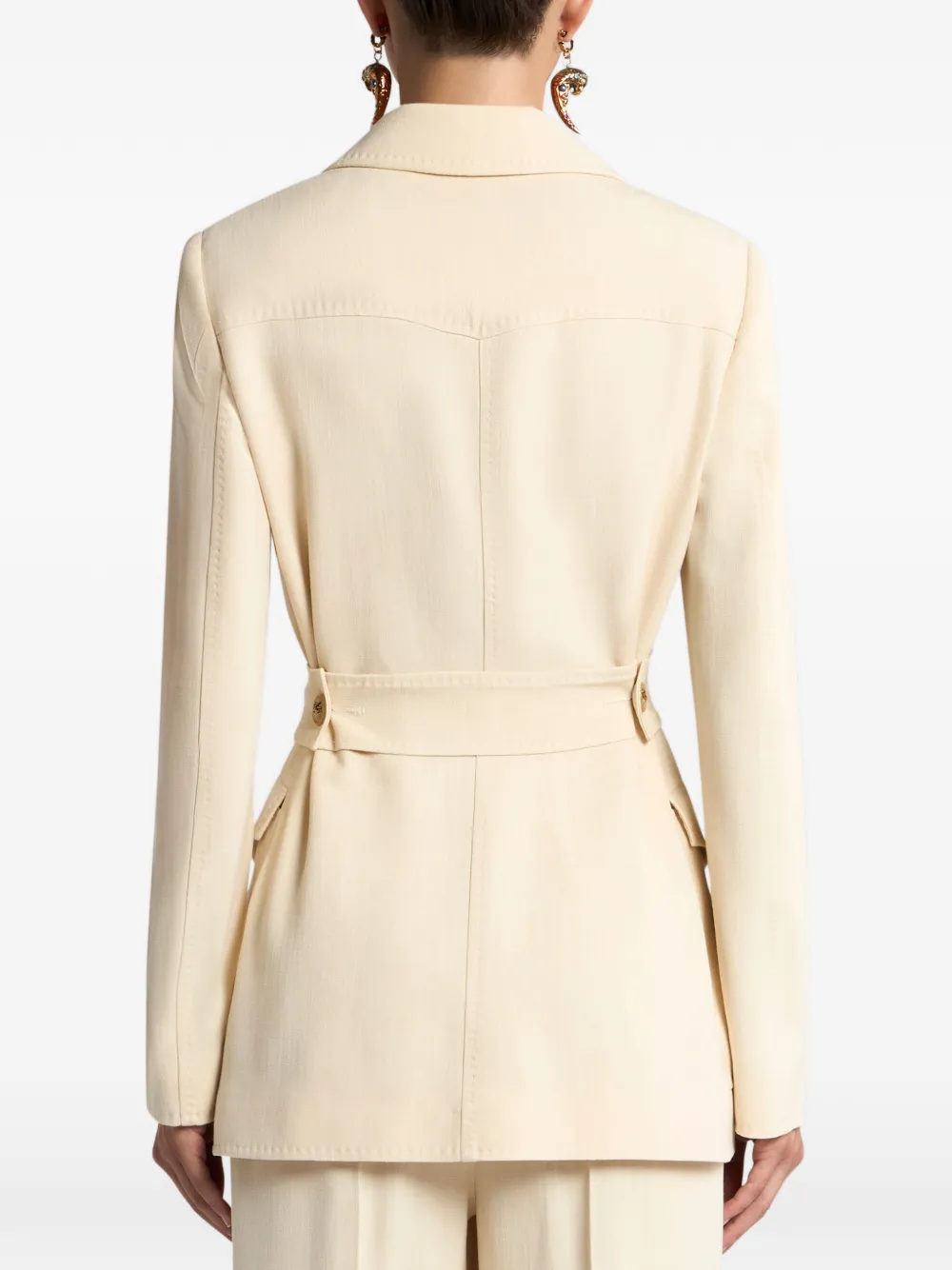 ETRO Veldjack met ceintuur Beige