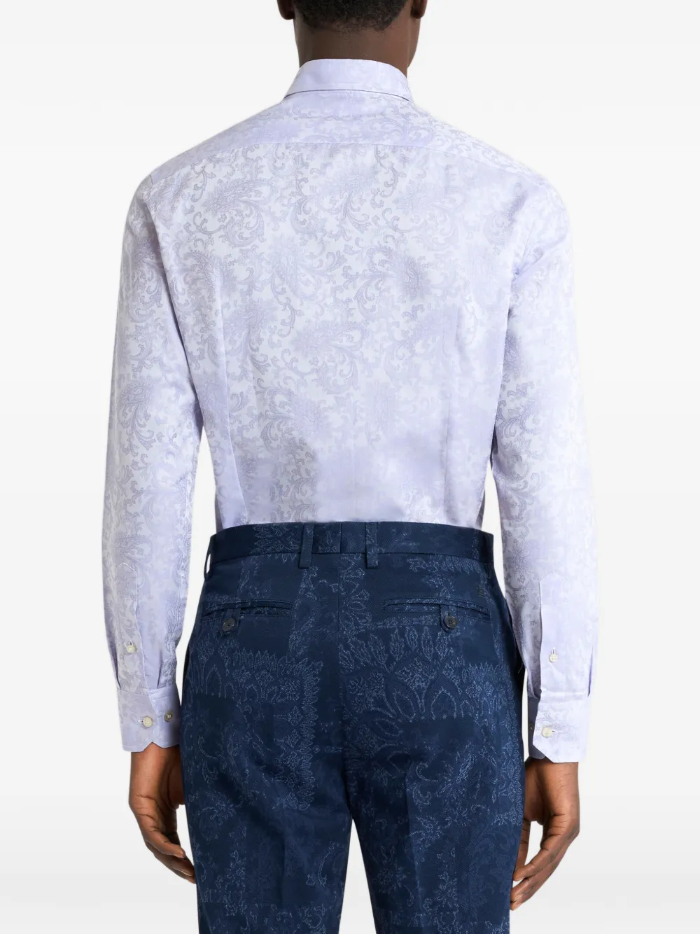 ETRO Overhemd met paisley-jacquard Paars