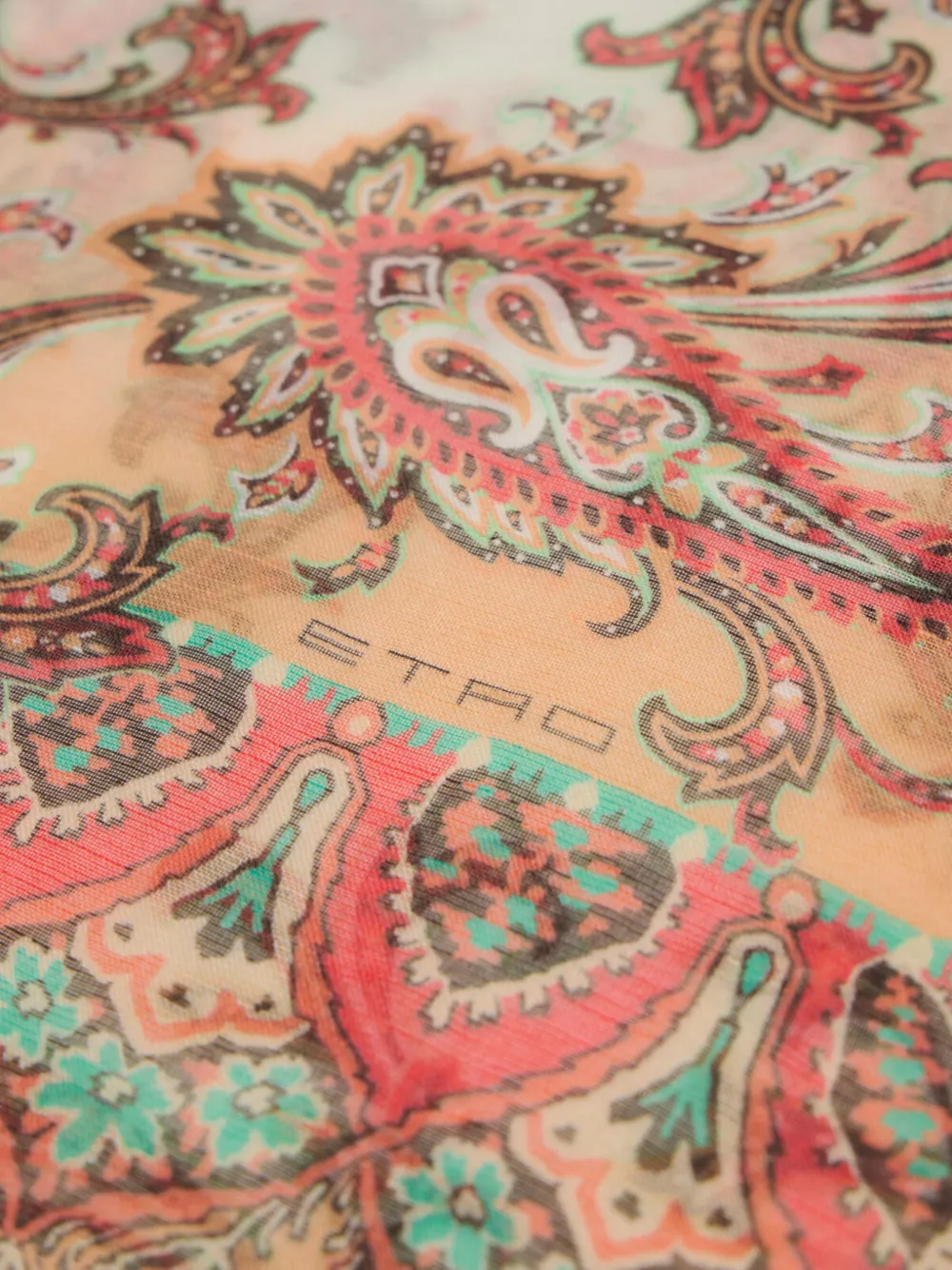 ETRO floral paisley scarf - Beige
