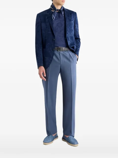 ETRO chamarra en jacquard floral con botones