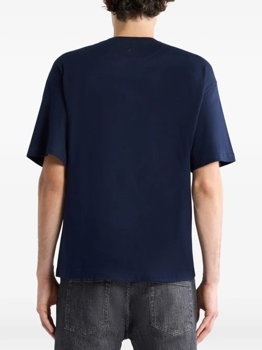 ETRO Katoenen T-shirt met luipaard-print Blauw