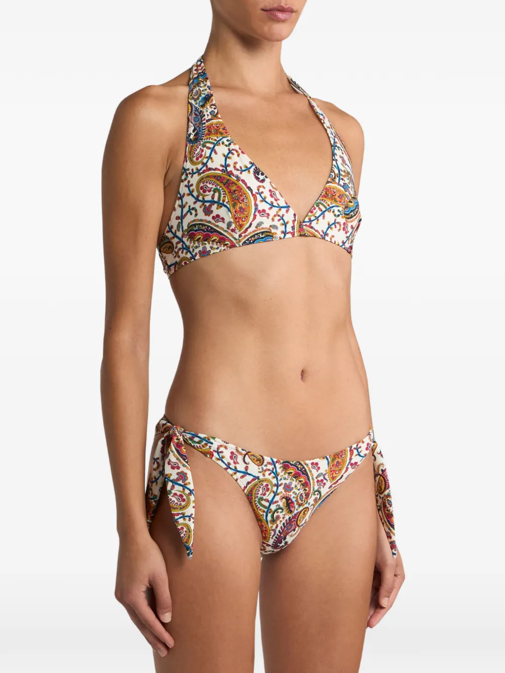 ETRO Bikini met paisley-print Beige