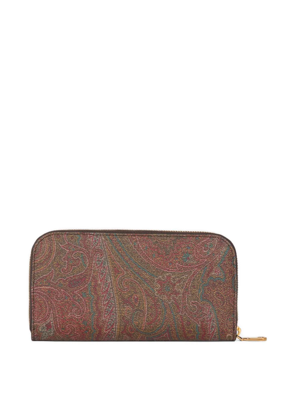 ETRO Arnica paisley-print zip-around wallet - Bruin