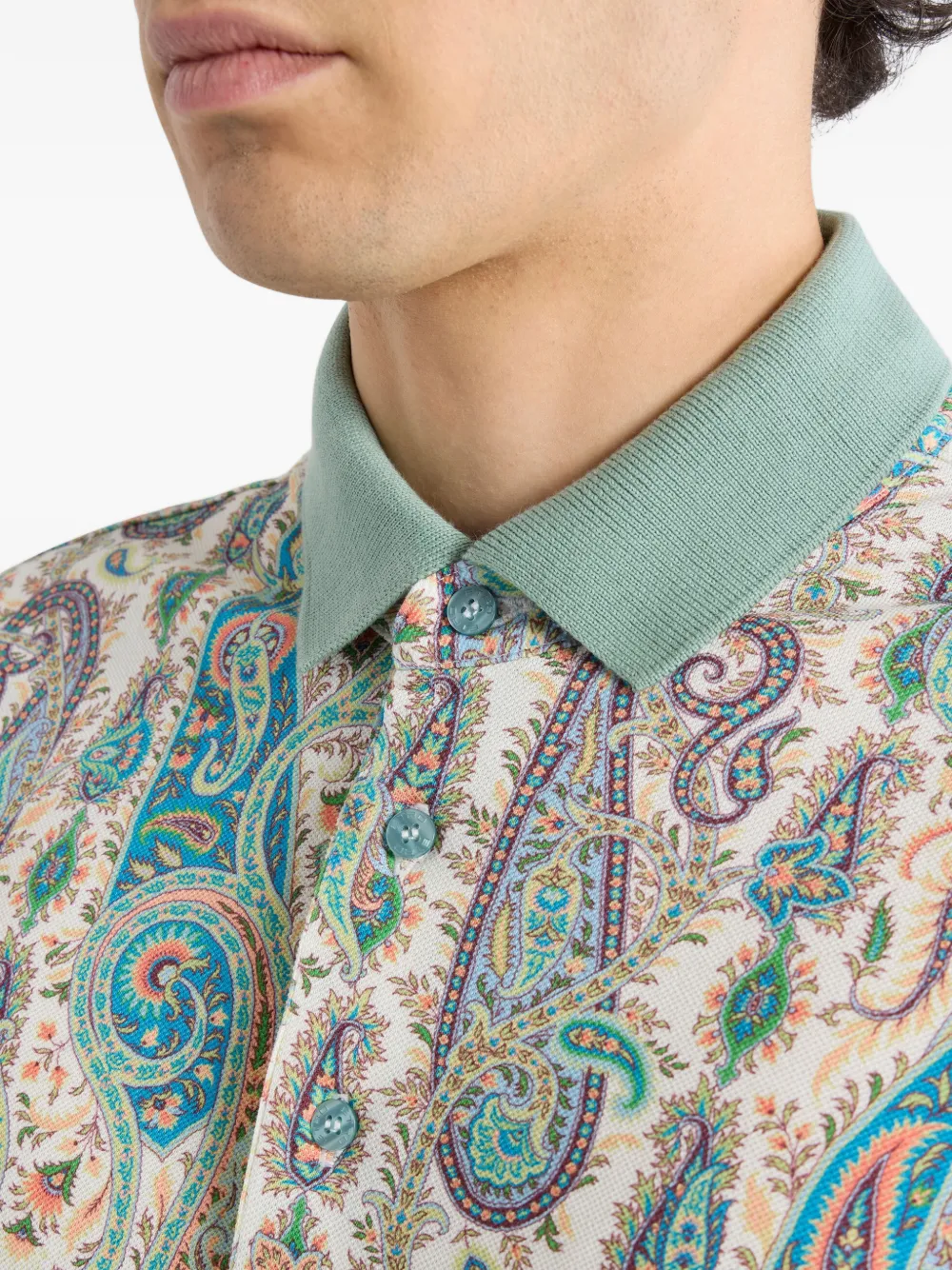 ETRO Katoenen poloshirt Beige