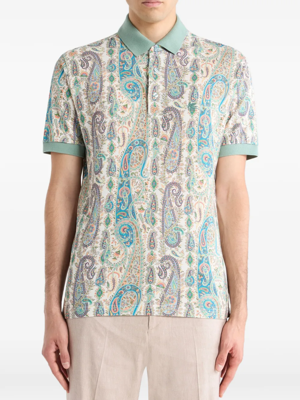 ETRO cotton polo shirt - Beige