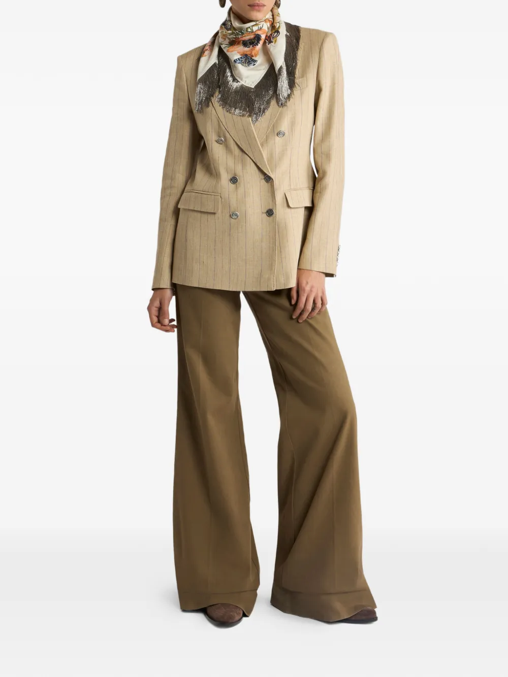  Etro Striped Blazer - Neutrals 