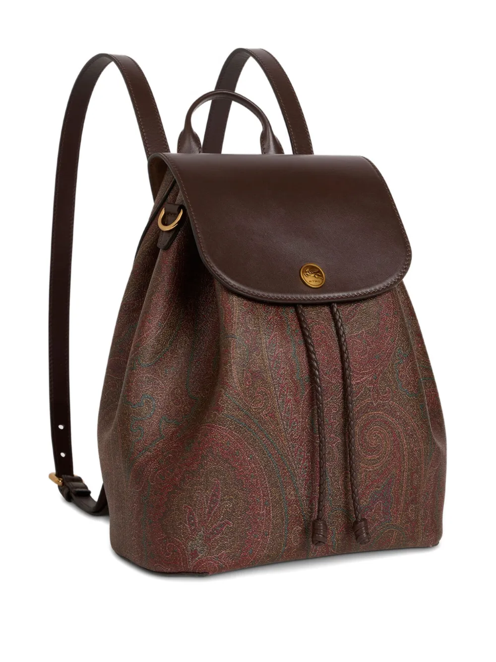 Etro Medium Arnica Paisley Backpack In Brown