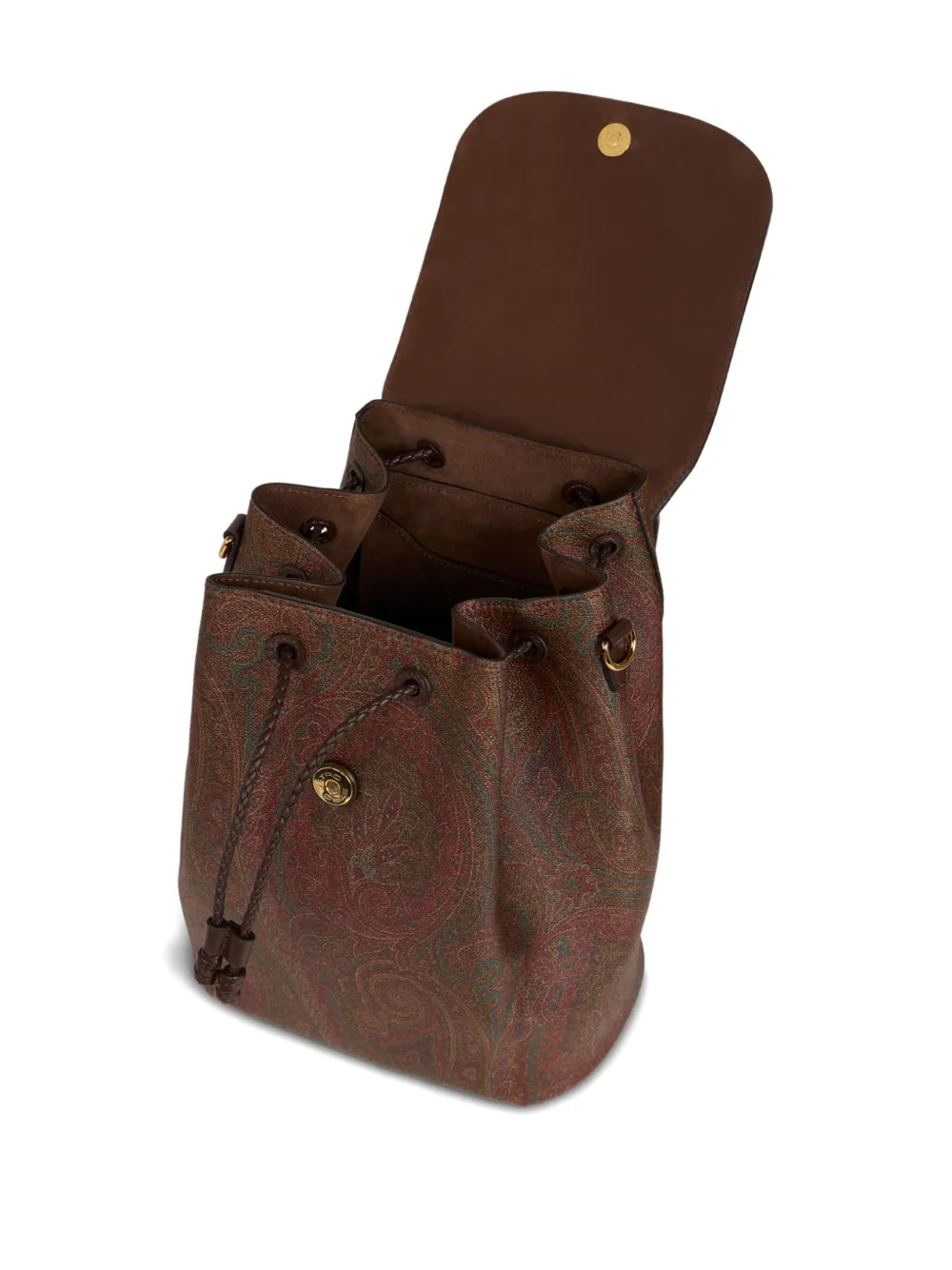 Etro Medium Arnica Paisley Backpack In Brown