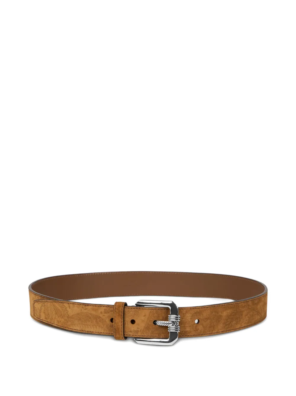 ETRO suede buckle belt - Marrone