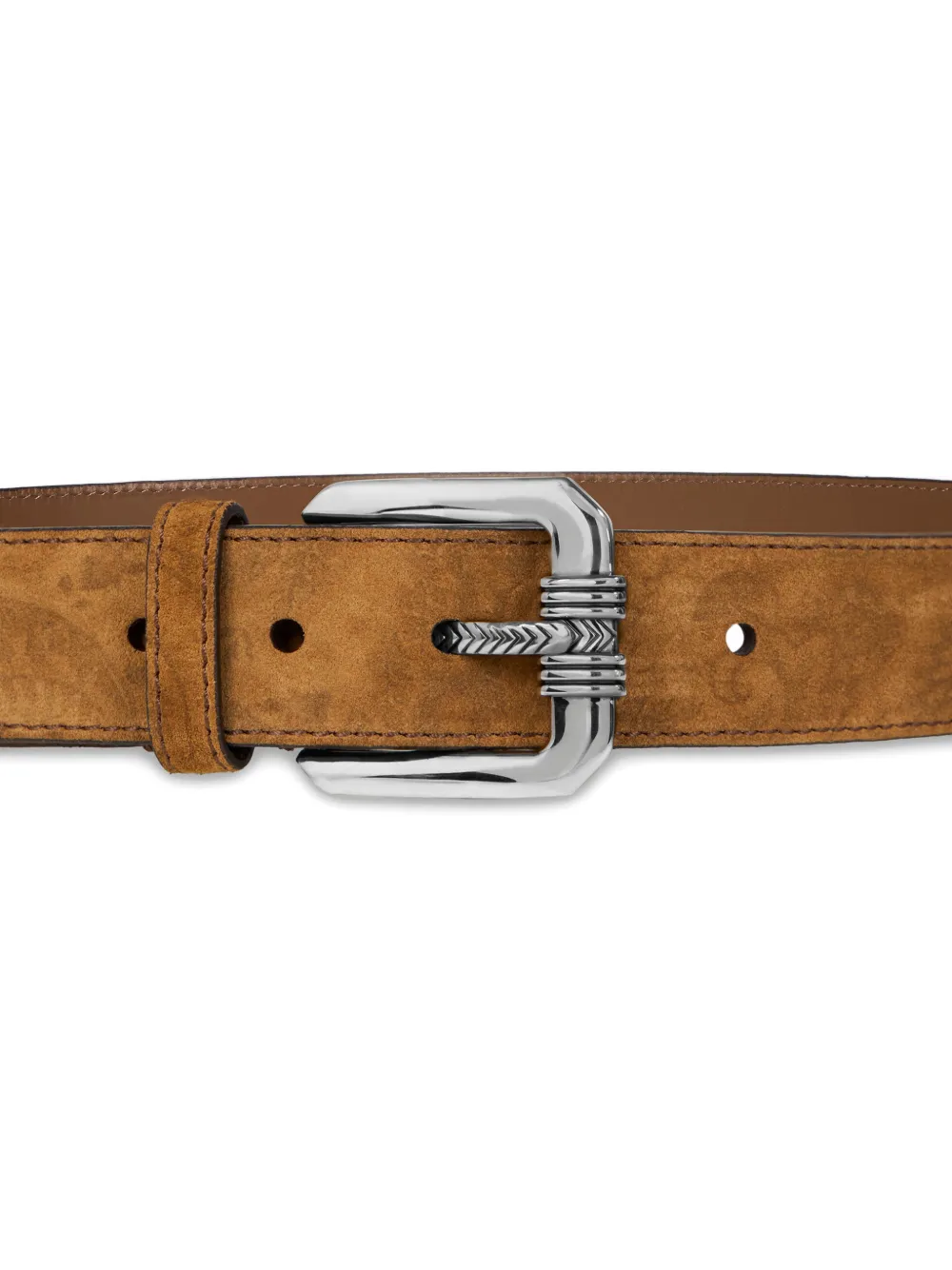ETRO suede buckle belt - Bruin