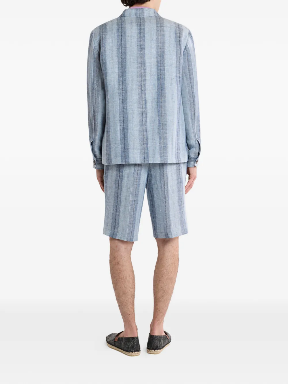 Etro Striped Overshirt - Blue 