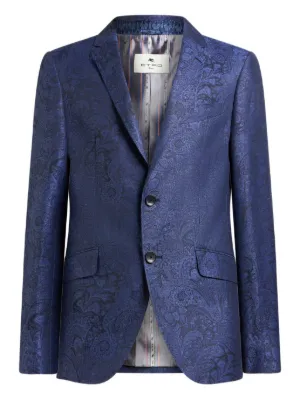 ETRO ペイズリー ジャケット | ブルー | FARFETCH JP