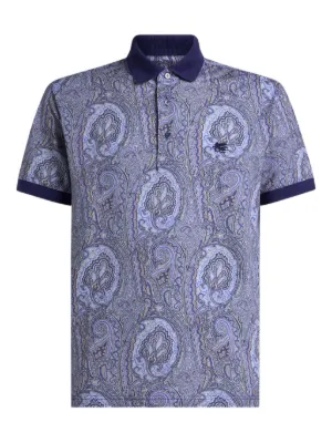 ETRO フローラル ペイズリー ポロシャツ | ブルー | FARFETCH JP