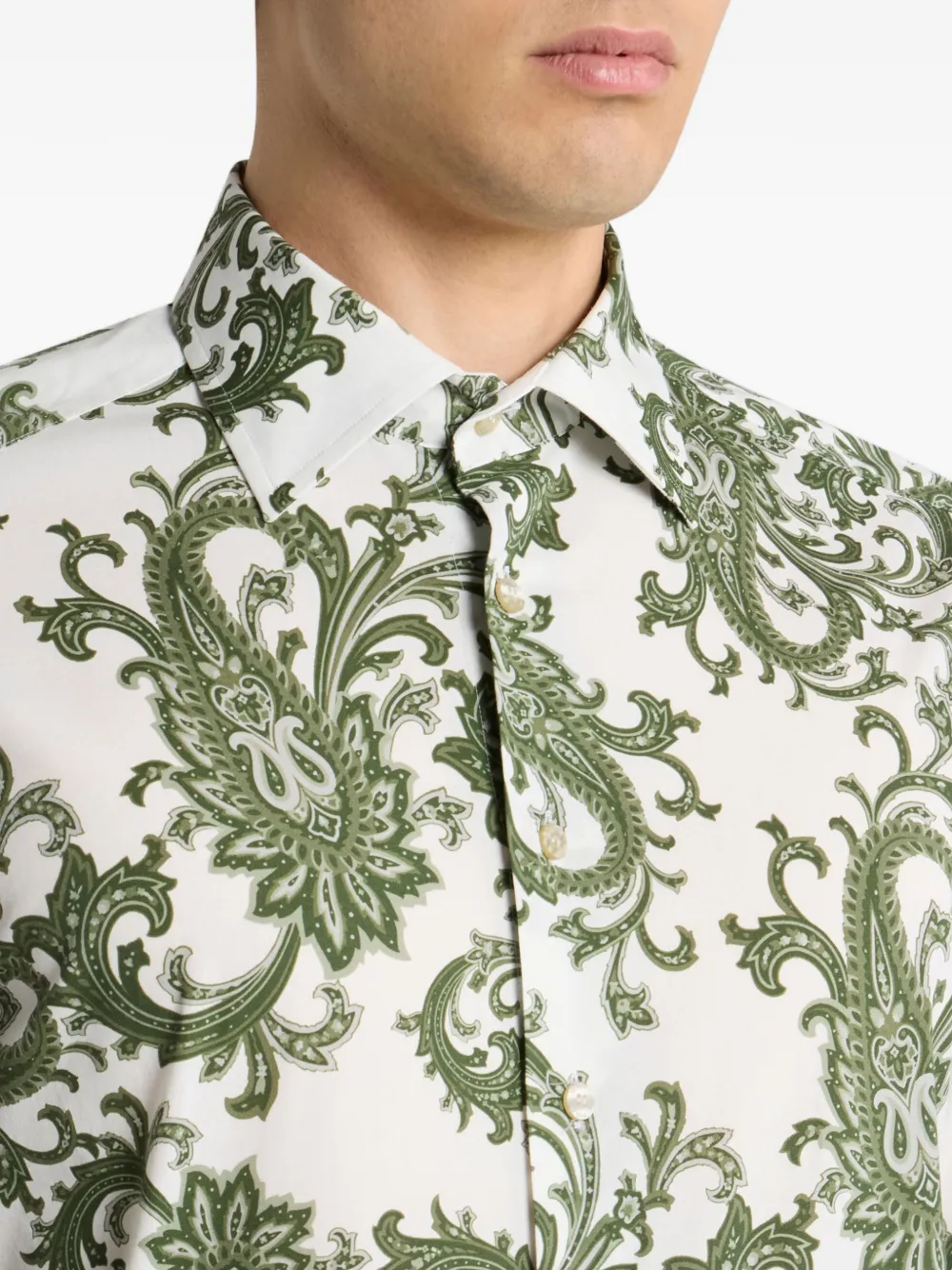 ETRO Overhemd met paisley-print Wit
