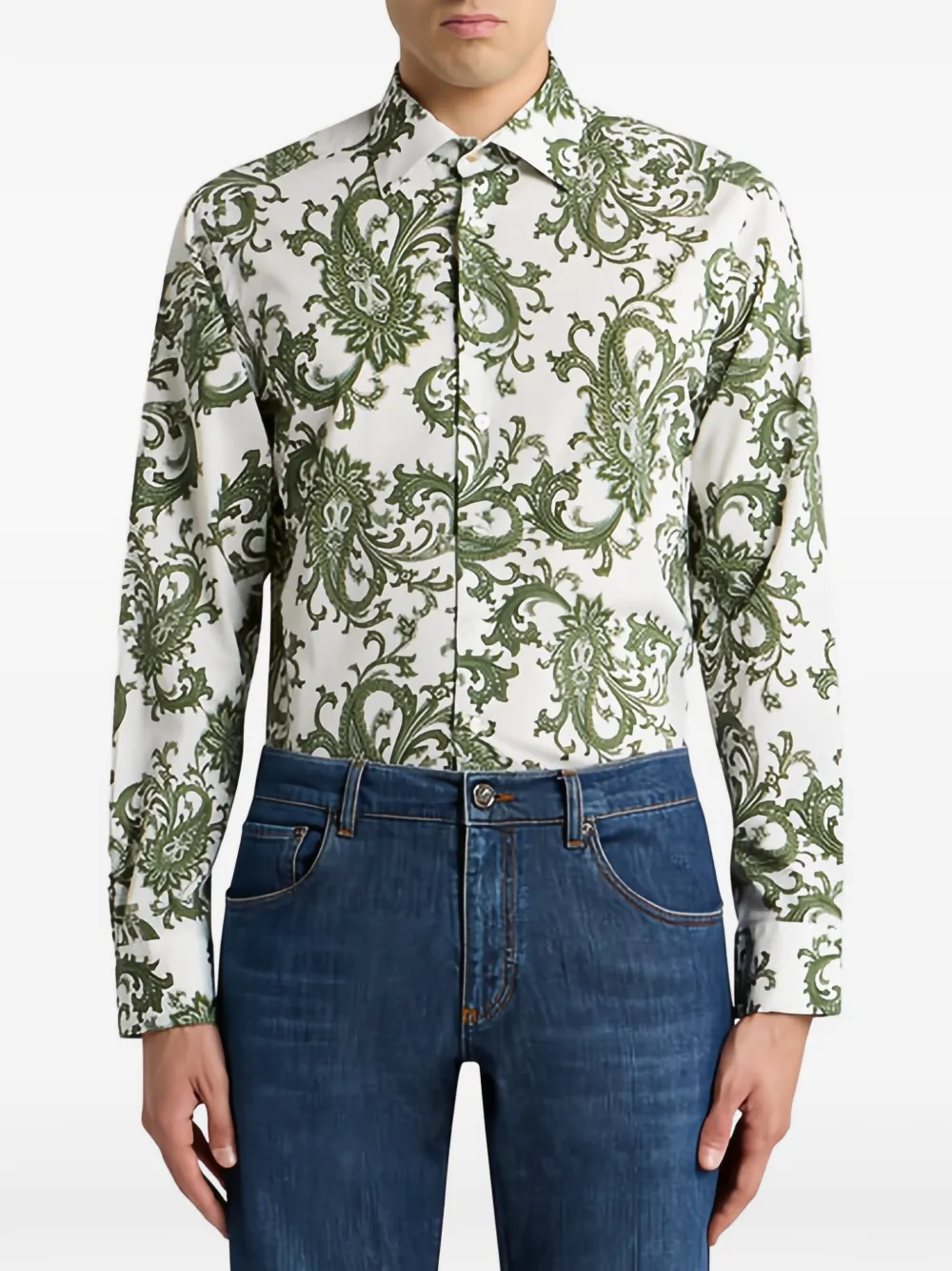 ETRO Overhemd met paisley-print Wit
