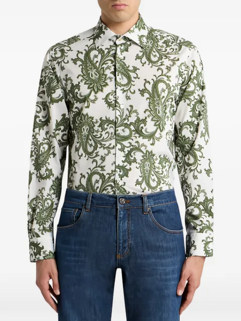 ETRO рубашка с узором пейсли