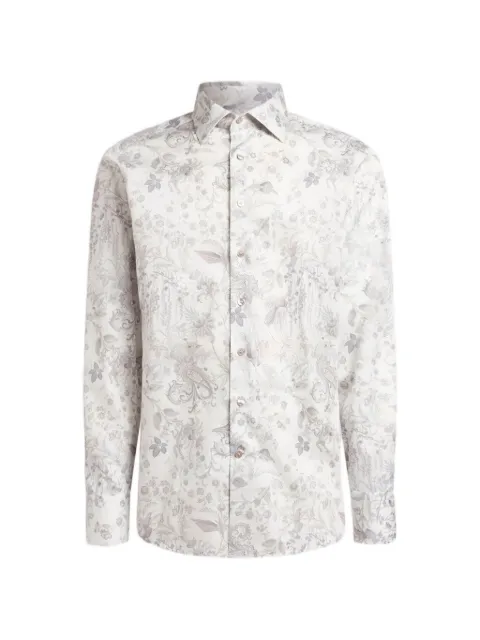 ETRO モチーフ コットンサテンシャツ