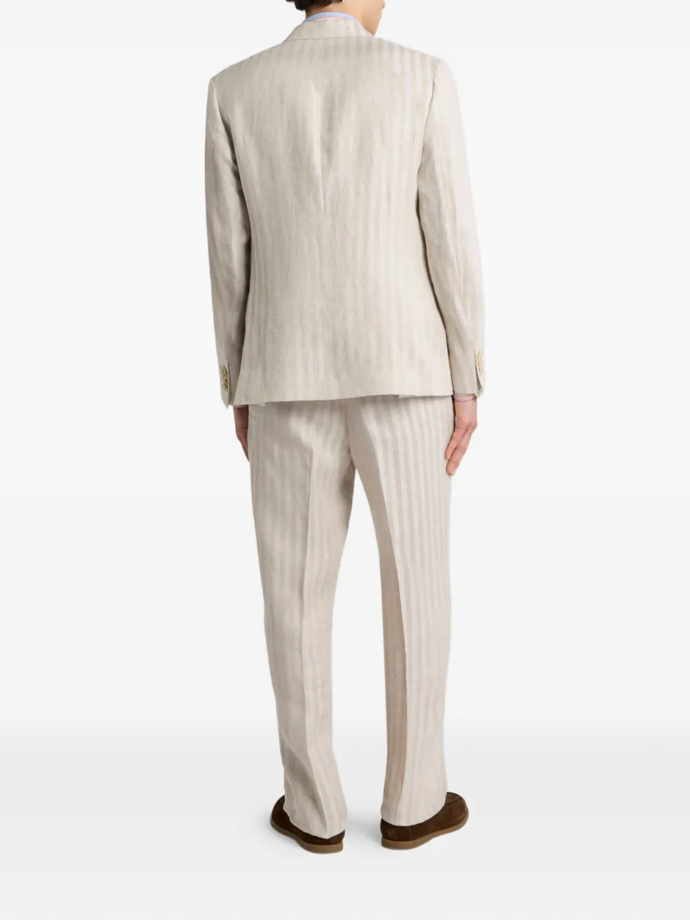  Etro Striped Single-breasted Jacket - Neutrals 