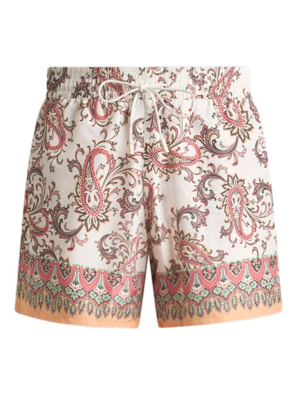 ETRO Leafy Paisley Print Swim Shorts - Toni neutri