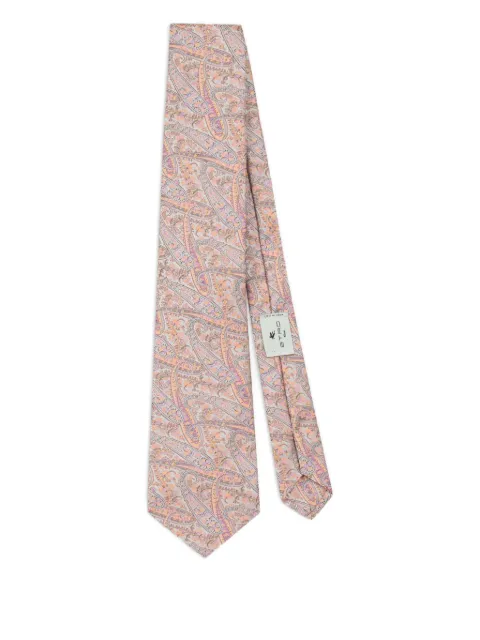 ETRO jacquard floral paisley tie