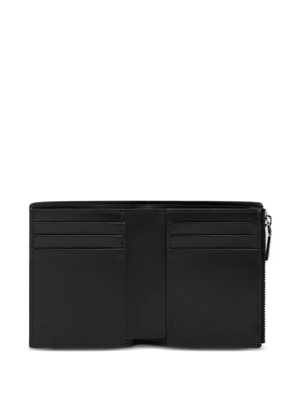  Etro Paisley Zip Wallet - Black 